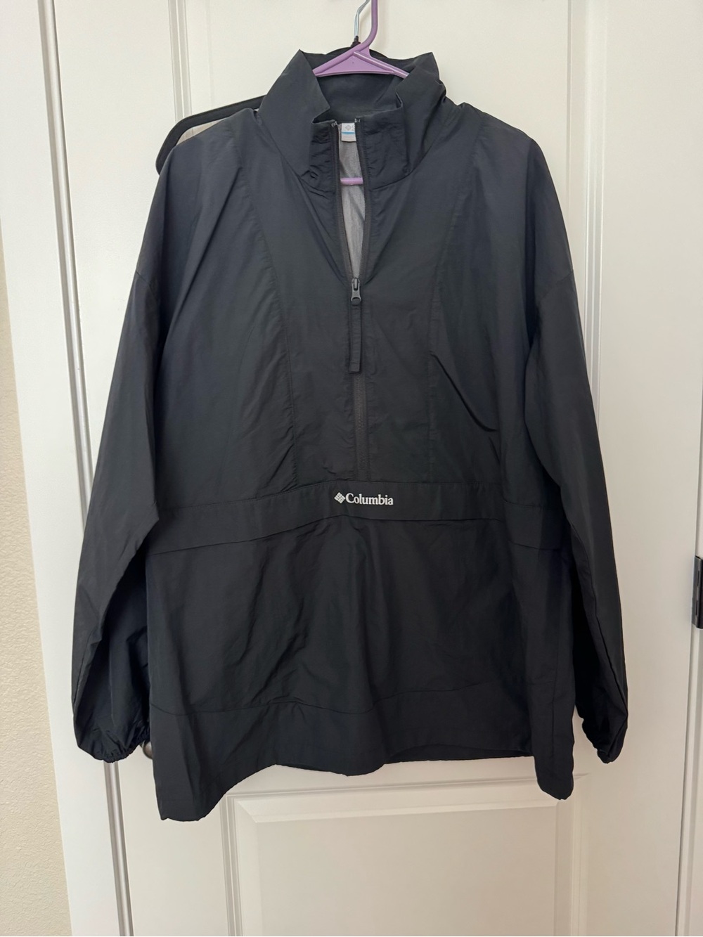 Columbia Black Women's Anorak Jacket size lrg brand new with tags - Picture 1 of 6